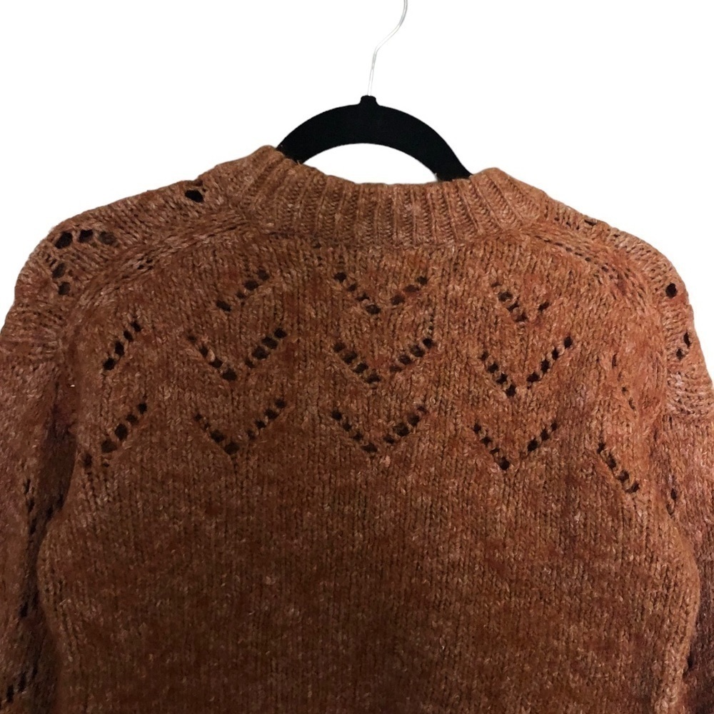Madewell Pointelle Bubble-Sleeve Pullover Sweater - Picture 8 of 10